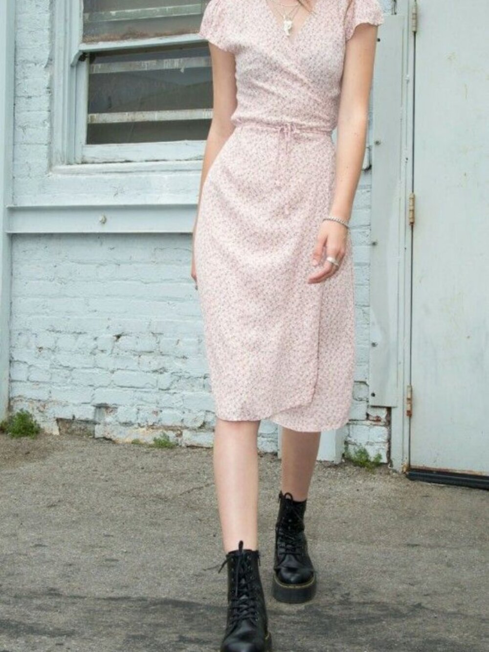 Brandy Melville --2 for 1 --Midi Skirt with slit and Robbie Wrap Dress